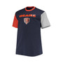Men's Navy, Orange Chicago Bears Big and Tall Colorblocked T-shirt