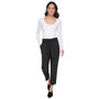 Women's Tie-Waist High-Rise Ankle Pants