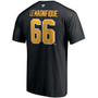Men's Mario Lemieux Black Pittsburgh Penguins Authentic Stack Retired Player Nickname and Number T-shirt