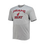 Men's Heathered Gray Miami Heat Big and Tall Heart and Soul T-shirt