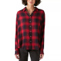 Women's Plaid Button-Down Boyfriend Shirt