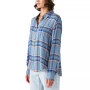 Women's Plaid Button-Down Boyfriend Shirt