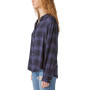 Women's Plaid Button-Down Boyfriend Shirt