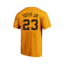 Men's Fernando Tatis Jr. Gold-Tone San Diego Padres Big & Tall Name and Number T-shirt