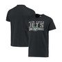 Men's Black New York Jets Team Stripe T-shirt