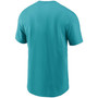 Men's Aqua Miami Dolphins Primary Logo T-shirt