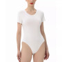 Women's Round Neck Basic Bodysuit Top