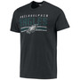 Men's Black Philadelphia Eagles Team Stripe T-shirt