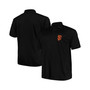 Men's Black San Francisco Giants Big and Tall Solid Birdseye Polo Shirt