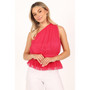 Womens Gerri One Shoulder Peplum Top