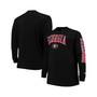 Men's Black Georgia Bulldogs Big and Tall 2-Hit Long Sleeve T-shirt