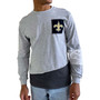 Men's Gray New Orleans Saints Angle Long Sleeve T-shirt