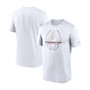 Men's Big and Tall White Washington Football Team Legend Icon Logo Performance T-shirt