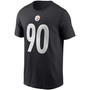 Men's T.J. Watt Black Pittsburgh Steelers Name and Number T-shirt