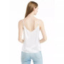 Women's V Neckline Silk Camisole with Spaghetti Straps