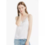 Women's V Neckline Silk Camisole with Spaghetti Straps