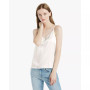 Women's V Neckline Silk Camisole with Spaghetti Straps
