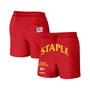Men's NFL X Staple Red Kansas City Chiefs New Age Throwback Vintage-Like Wash Fleece Short