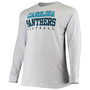 Men's Big and Tall Heathered Gray Carolina Panthers Practice Long Sleeve T-shirt