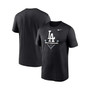 Men's Black Los Angeles Dodgers Big and Tall Icon Legend Performance T-shirt