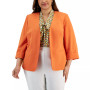 Plus Size Open Front Blazer
