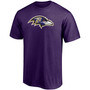 Men's Lamar Jackson Purple Baltimore Ravens Player Icon Name and Number T-shirt