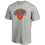Men's Gray New York Knicks Primary Team Logo T-shirt