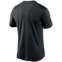 Men's Black Carolina Panthers Logo Essential Legend Performance T-shirt