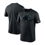 Men's Black Carolina Panthers Logo Essential Legend Performance T-shirt