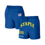 Men's NFL X Staple Navy Los Angeles Rams New Age Throwback Vintage-Like Wash Fleece Short