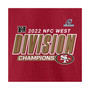 Men's Branded Scarlet San Francisco 49ers 2022 NFC West Division Champions Big and Tall Divide and Conquer T-shirt