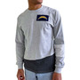 Men's Gray Los Angeles Chargers Angle Long Sleeve T-shirt
