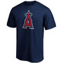Men's Navy Los Angeles Angels Official Logo T-shirt