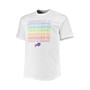 Men's Branded White Buffalo Bills Big and Tall City Pride T-shirt