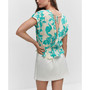 Women's Wrap Floral Blouse