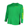 Men's Green Oregon Ducks Big and Tall Terminal Tackle Team Raglan Omni-Shade Long Sleeve T-shirt