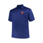Men's Majestic Royal New York Mets Big and Tall Solid Birdseye Polo