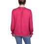 Women's Long Sleeve Smocked Cuff Blouse