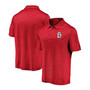 Men's Red St. Louis Cardinals Iconic Striated Primary Logo Polo