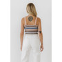 Women's Stripe Knit Tank Top