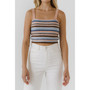 Women's Stripe Knit Tank Top