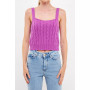Women's Cable Knit Tank Top