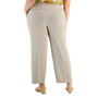 Plus Size Pebble Crepe Straight Leg Trousers