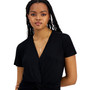 Petite V-Neck Twist-Front Top, Created for Macy's
