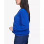 Petite Classics Spliced Quilted Pull On Crew Neck Top