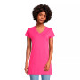 Women's Short Sleeve Jersey Extra Long Vneck Tunic