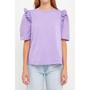 Women's Mini Ruffle Puff Sleeve T-Shirt