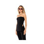 Women's Rib Strapless With Slits Tube Top