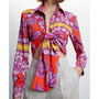 Women's Bow Printed Shirt