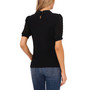 Women's Clip Dot Short Sleeve Peter Pan Collar Blouse